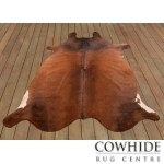 Coppery Brown Cowhide Rug