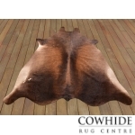 Light Brown Beige and White Cowhide Rug