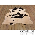Classic Black and White Cowhide Rug