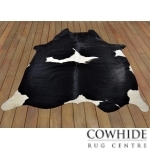 Middle White Shape Cowhide Rug
