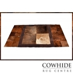 Marbled Cowhide and Leather Patchwork