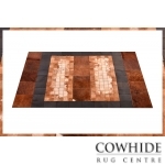 Chestnut and Beige Cowhide whit Leather Patchwork
