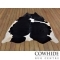 Black with a Little of White Cowhide Rug