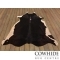 Black Cowhide Rug with White Details