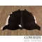 Black with a Touch of White Cowhide Rug